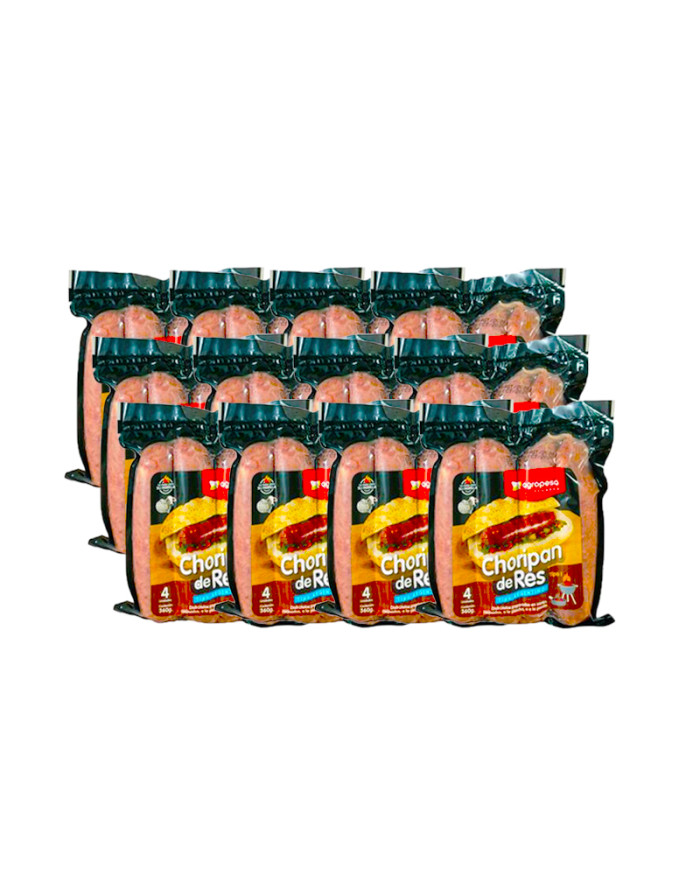 CHORIZO DE RES CHORIPAN ARGENTINO TIPO I AGROPESA CAJA (12 X 360 G)