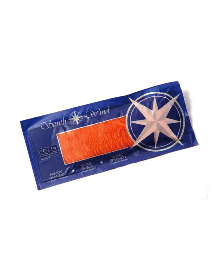 SALMON AHUMADO REBANADO CHILENO SOUTH WIND 1 KG