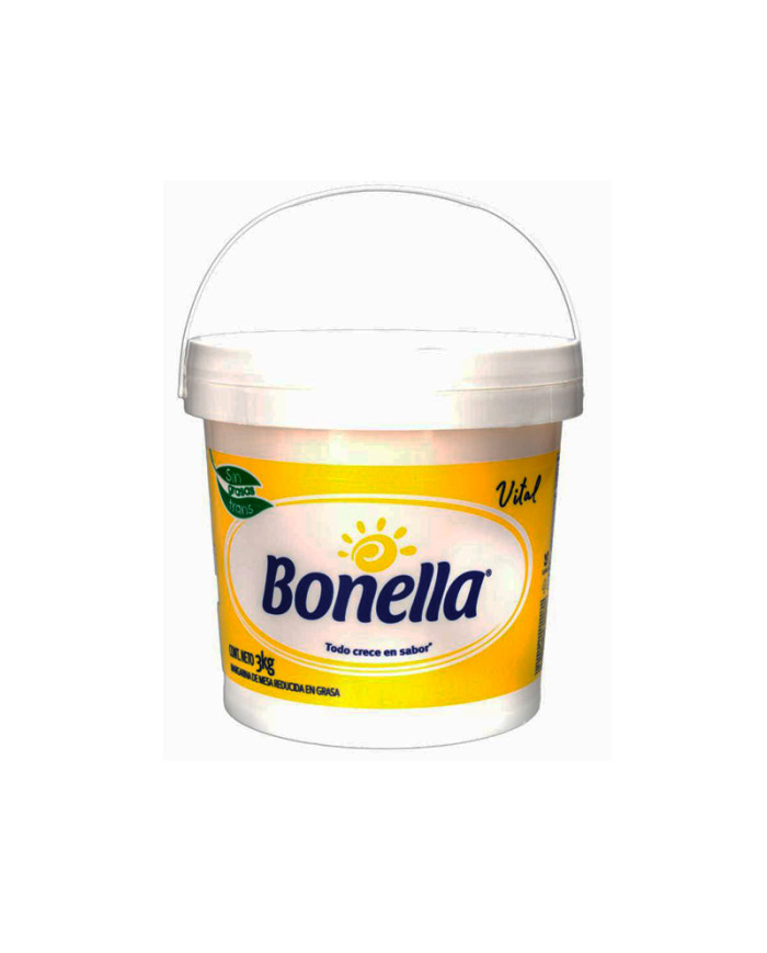 MARGARINA DE MESA REDUCIDA EN GRASA BONELLA VITAL 3 KG