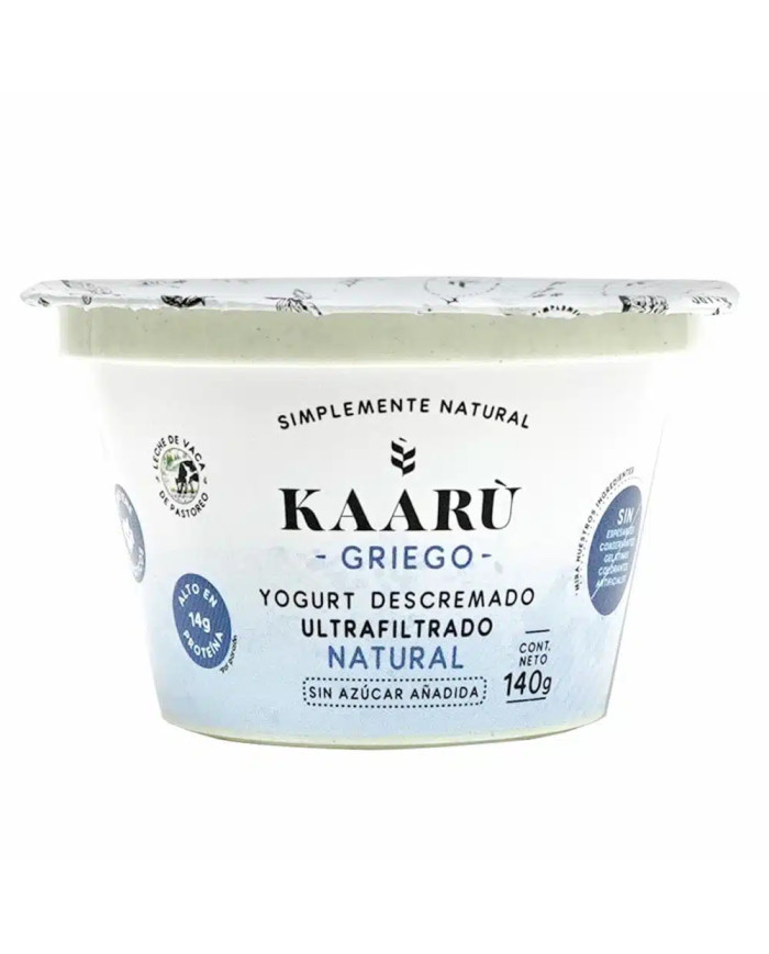 YOGURT GRIEGO NATURAL DESCREMADO KAARU 140 GR