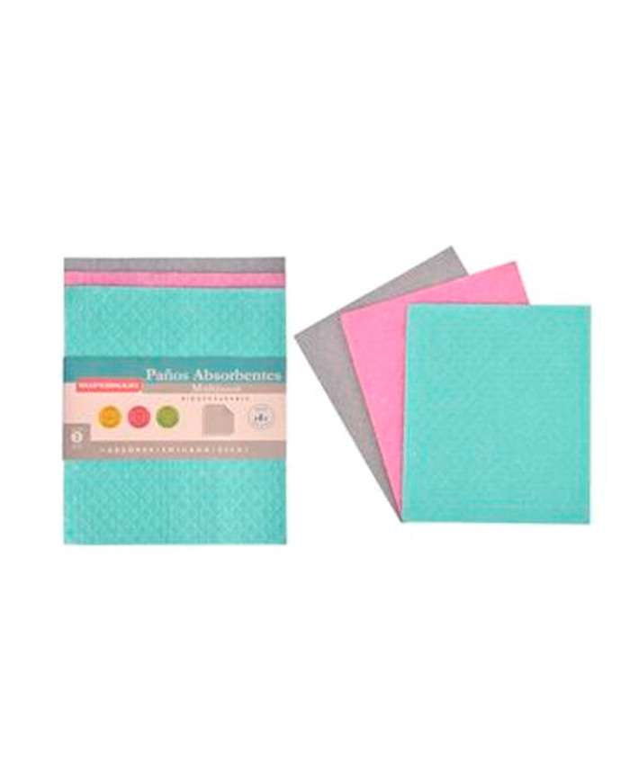 PAÑO ABSORBENTE MULTIUSOS SUPERMAXI (X3 UNIDADES)