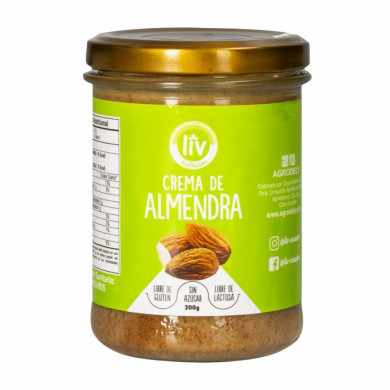 CREMA DE ALMENDRA TIPO MANTEQUILLA LIV 200 GR