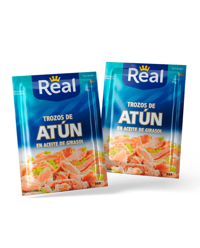ATUN EN ACEITE DE GIRASOL REAL DOYPACK 85 GR