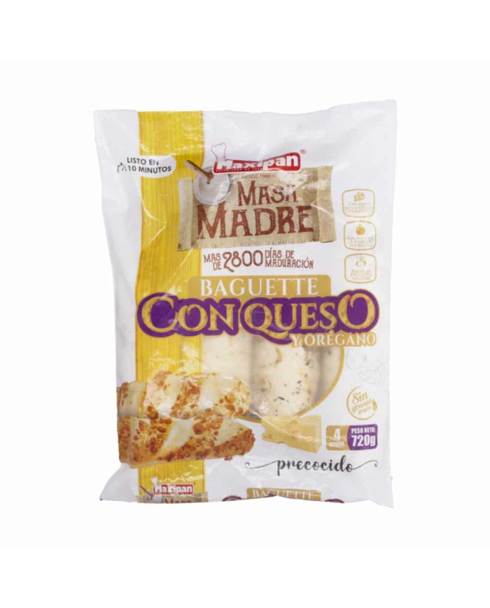 BAGUETTE DE QUESO MASA MADRE MAXIPAN 720 GR