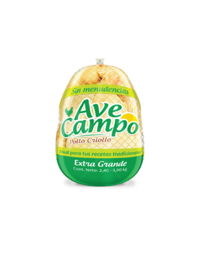 POLLO VACIO CONGELADO AVECAMPO (2.4 - 3 Kg)