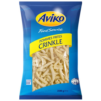 PAPAS FRITAS PRECOCIDAS RIZADAS ULTRACONGELADAS AVIKO 2.5 KG (CALIBRE 9.5MM)