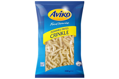 PAPAS FRITAS PRECOCIDAS RIZADAS ULTRACONGELADAS AVIKO 2.5 KG (CALIBRE 9.5MM) CAJA (4 X 2.5 KG)