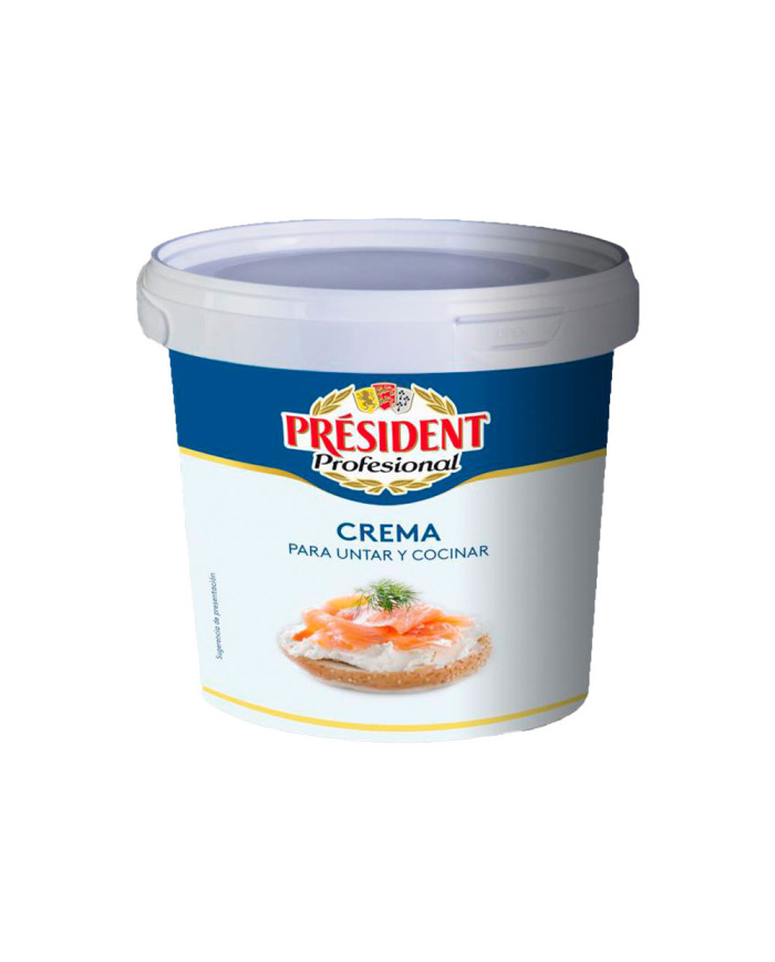 QUESO CREMA PRESIDENT BALDE 4 KILOS