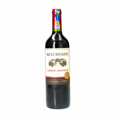 VINO TINTO CABERNET SOUVIGNON RESERVADO CONCHA Y TORO 750 ML