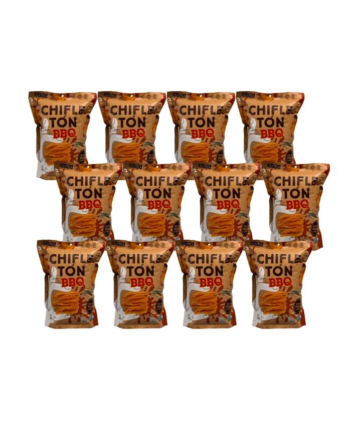 SNACK BBQ CHIFLETON CAJA (12 X 200 G)