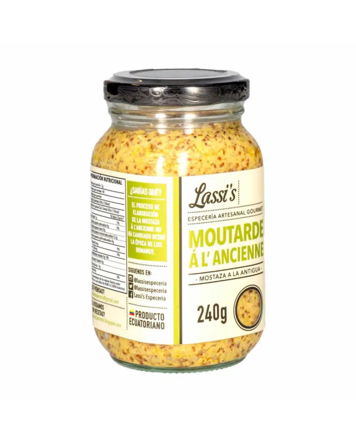 MOSTAZA DE GRANO GRUESO LASSIS A L'ANCIENNE 240 GR
