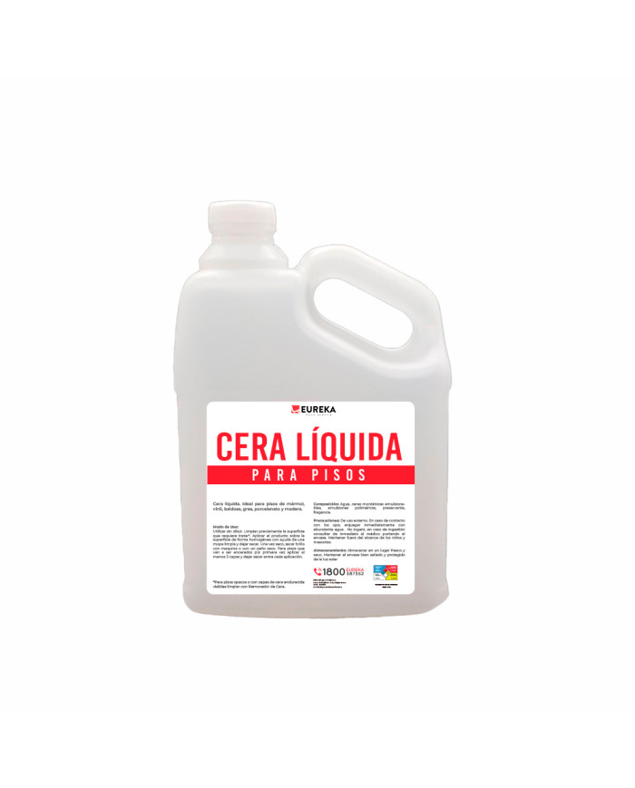 CERA LIQUIDA PARA PISOS EUREKA GALON 3.785 LT