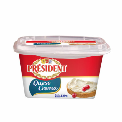 QUESO CREMA PRESIDENT 230 G