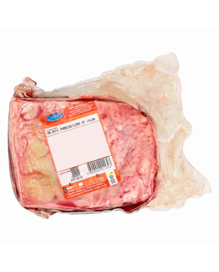 RES, BIFE DE CHORIZO LOMO DE FALDA SUPERMAXI (1 - 1.2) KG