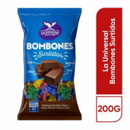 CHOCOLATE BOMBON SURTIDO UNIVERSAL 200 GR CHOCOLATE BOMBON SURTIDO UNIVERSAL 200 GR