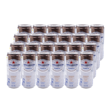 AGUA TONICA CARBONATADA CON QUININA SAN PELLEGRINO CAJA (24 X 330 ML)