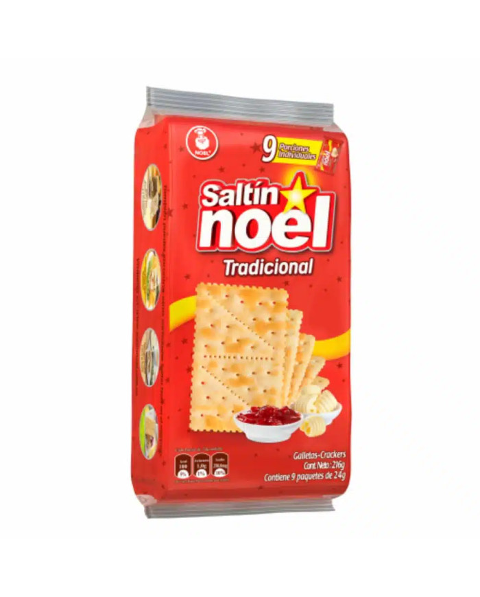 GALLETAS SALTIN TRADICIONAL NOEL 216G (9 X 24 G) GALLETAS SALTIN TRADICIONAL NOEL 216G (9 X 24 G)