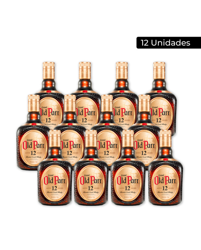 WHISKY GRAND OLD PARR CAJA (12 X 750 ML)