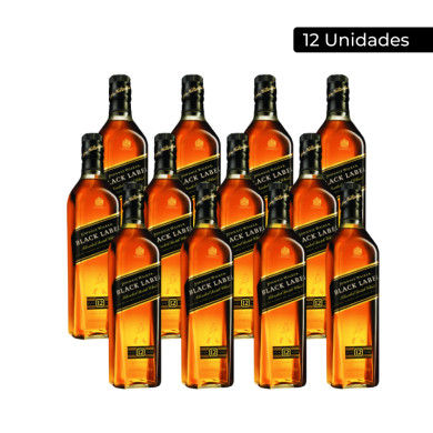 WHISKY BLACK LABEL JOHNNIE WALKER CAJA (12 X 750 ML) WHISKY BLACK LABEL JOHNNIE WALKER CAJA (12 X 750 ML)