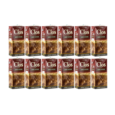 VINO TINTO CABERNET SAUVIGNON PIRQUE CLOS TETRAPACK CAJA (12 X 1 LT) VINO TINTO CABERNET SAUVIGNON PIRQUE CLOS TETRAPACK CAJA (12 X 1 LT)