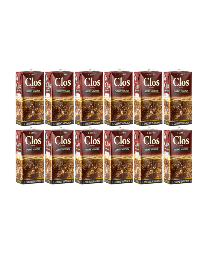 VINO TINTO CABERNET SAUVIGNON PIRQUE CLOS TETRAPACK CAJA (12 X 1 LT)