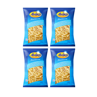 PAPAS FRITAS PRECOCIDAS LISAS ULTRACONGELADAS AVIKO 2.5 KG (CALIBRE 11MM) CAJA (4 X 2.5 KG)