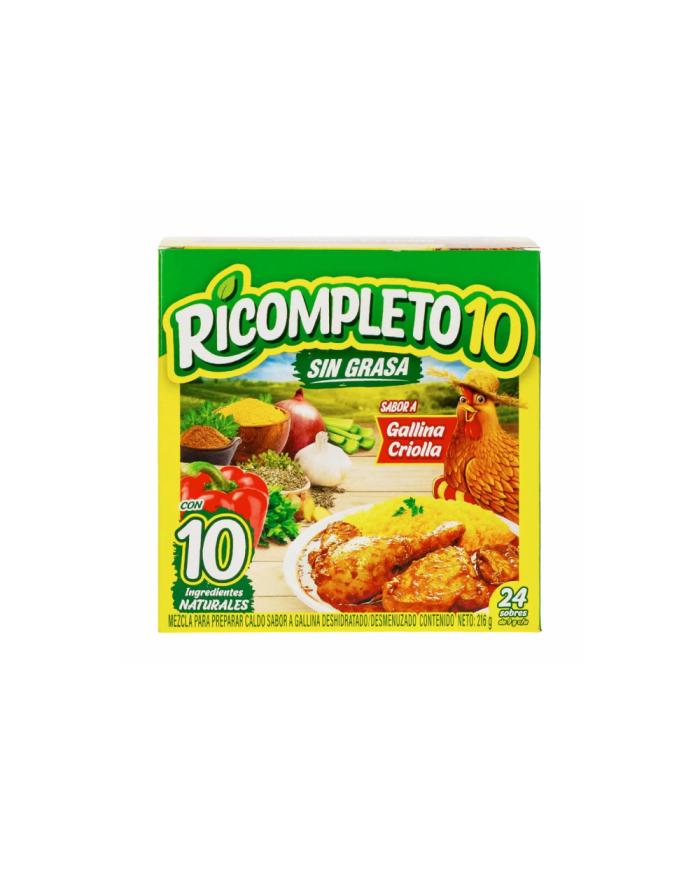RICOMPLETO 10 POLVO DE GALLINA 227 GR 24 SOBRES