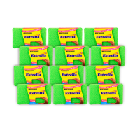 ESPONJA SÚPER BRILLO MULTIUSOS ESTRELLA CAJA (X 12)