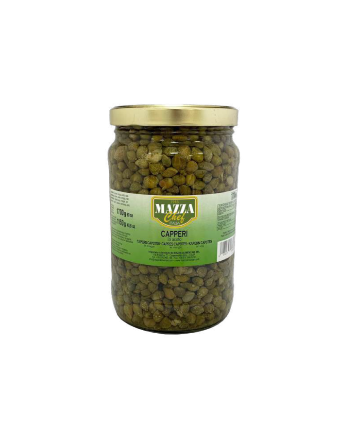ALCAPARRAS EN VINAGRE VIDRIO MAZZA 700 GR