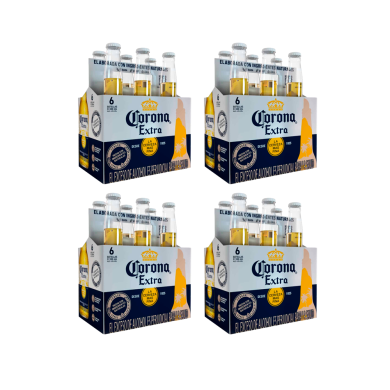 CERVEZA CORONA CAJA X 4 (PACK 6 X 330 ML)