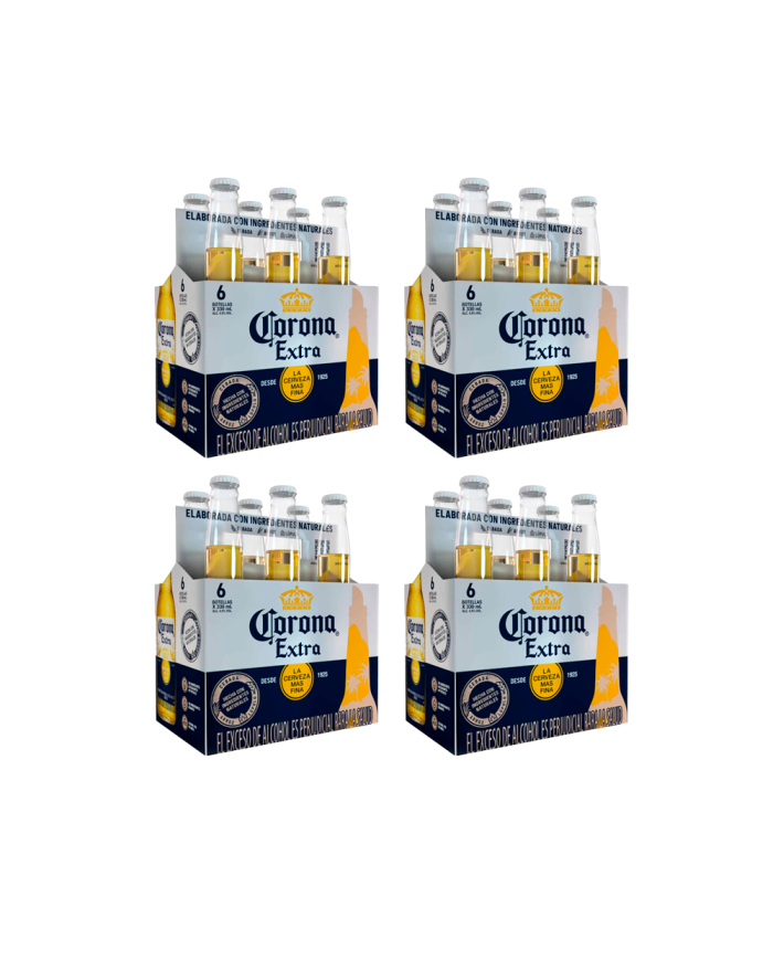 CERVEZA CORONA CAJA X 4 (PACK 6 X 330 ML)