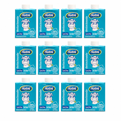 NUTRI LECHE DESLACTOSADA CAJA (12 X 500 ML)