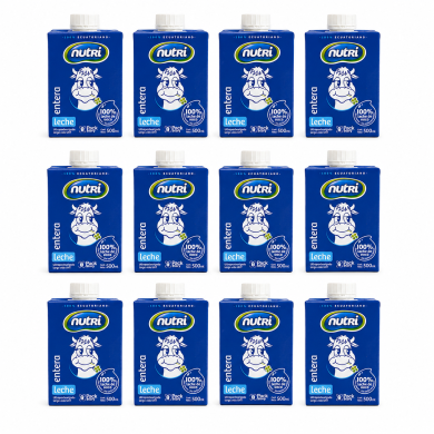 NUTRI LECHE ENTERA CAJA (12 X 500 ML)