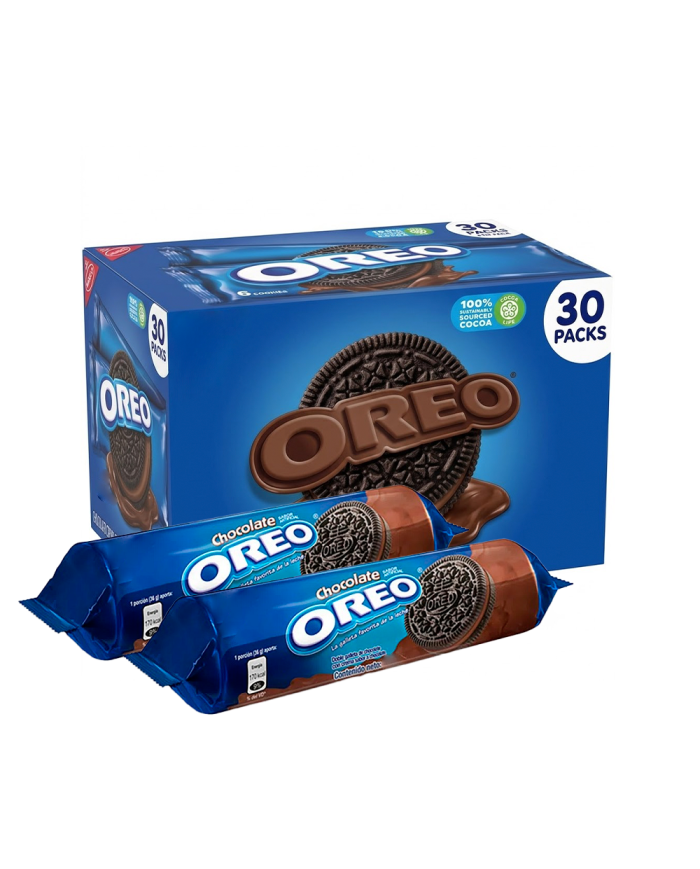 GALLETAS OREO SABOR CHOCOLATE CAJA (30 X 108 G)