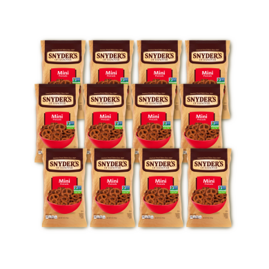 GALLETAS MINI PRETZEL SNYDER’S CAJA (12 X 255.20 G)