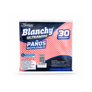 PAÑO DE LIMPIEZA REUTILIZABLE BLANCHY ROJO X30