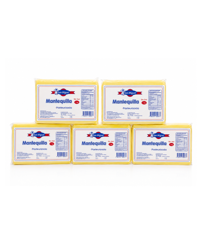 MANTEQUILLA SAN MIGUEL SIN SAL CAJA (5 X 1 KG)