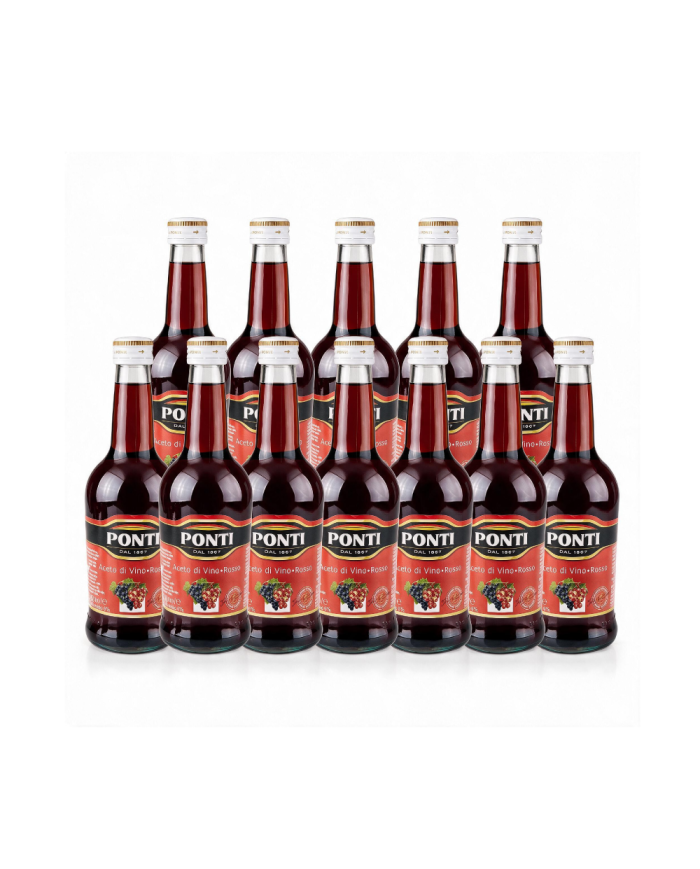 VINAGRE VINO TINTO PONTI CAJA (12 X 500 ML)