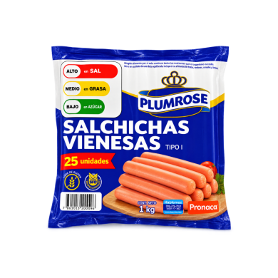 SALCHICHA TIPO I PLUMROSE 1 KG