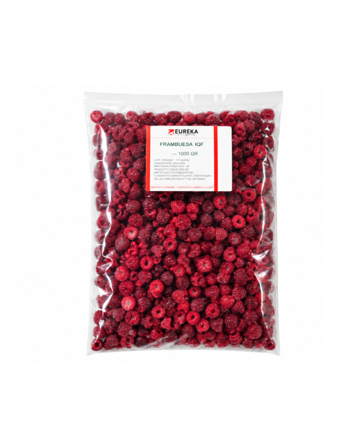 FRAMBUESA CONGELADOS IQF EUREKA 1 KG